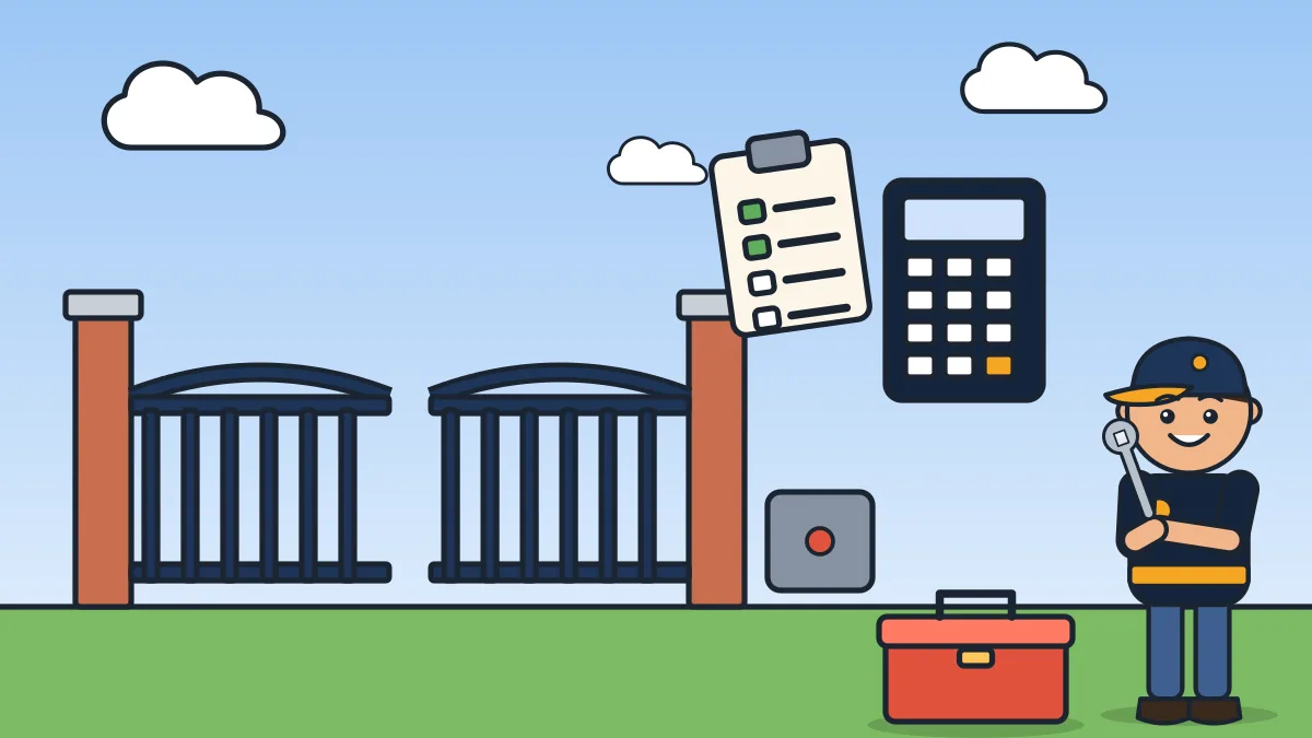 Illustration: Automatic Gate Repair Cost: What Affects the Price?