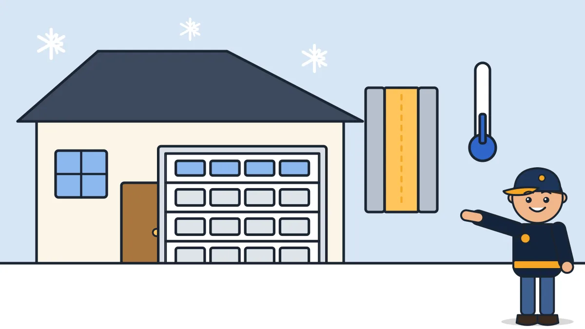 Illustration: Is an Insulated Garage Door Worth It? A Cold-Climate Guide