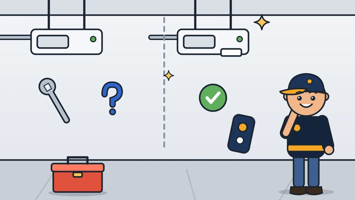 Illustration: Repair or Replace Your Garage Door Opener? How to Decide